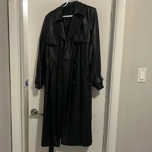 Dynamite leather style trench coat